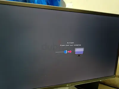 LG 24 inches monitor with ugreen HDMI cable and flexible stand