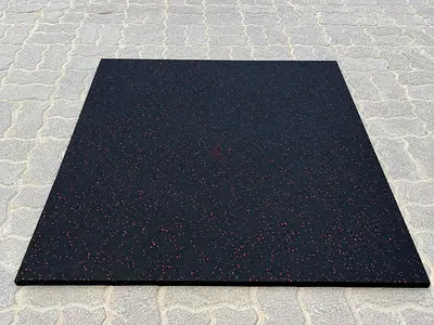Rubber Floor 
1m * 1m * 20 mm
Black with Red Dost
Black with White Dost
price 100m above = AED 95