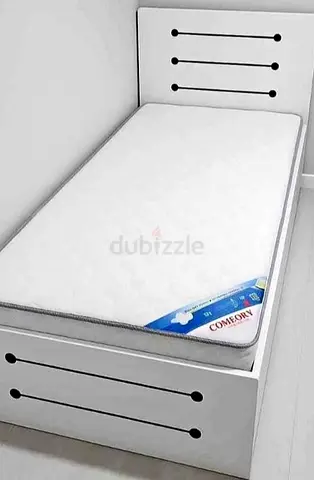 Bed MDF White Color Wood Strong Quality New
