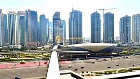 Front Of Metro Station | SZR & JLT Skyline View