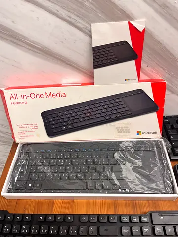 All-in-One Media Keyboard - Full Size, Wired/Wireless (Like New)