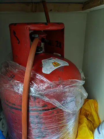 Gas cylinder with Stove