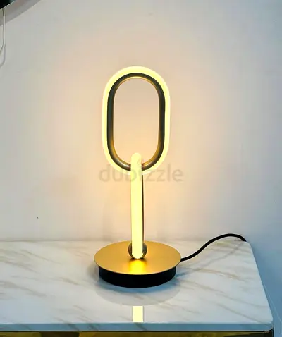 Modern Oval LED Table Lamp - Warm White