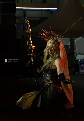 Fantasy costume with crown