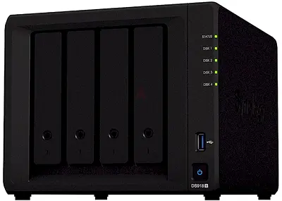 Synology DiskStation DS918+ 4-Bay NAS - Good Working Condition. 12tb each bay. total 48tb
