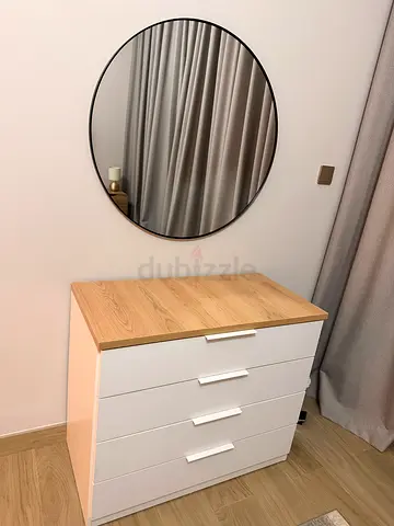 Dresser and mirror
