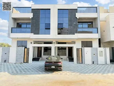 Modern villa for sale in Al Helio, Ajman | Registration fees included | Freehold for all nationalities | Super deluxe finishing