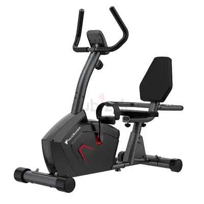YALLA Recumbent Exercise Bike – 8 Resistance Levels, Backrest & LCD