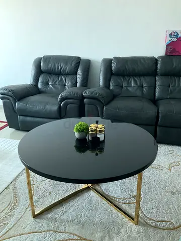 Tea table black and gold