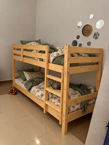 2 bunk beds in good condition. Only some of screws are missing.