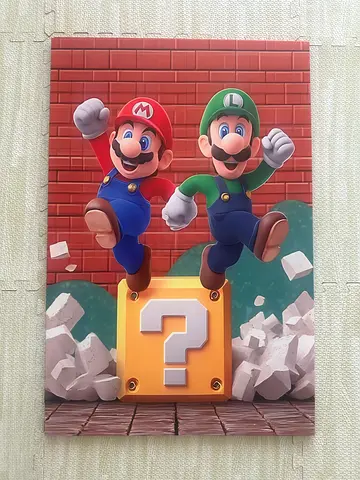 Super Mario Bros Wall Art Frame – Kids Room