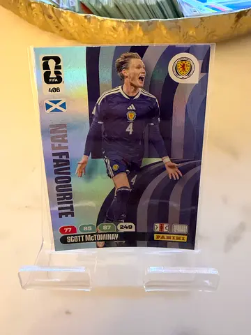 Panini Scotland 'Fan Favourite' Scott McTominay Football Trading Card (Sleeved)