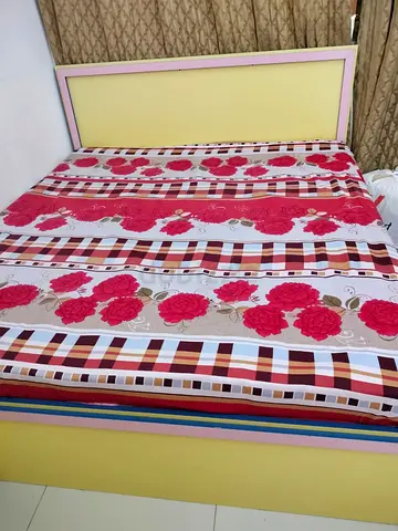 Wooden Bed King Size with Mattress