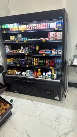 Display refrigerator for produce and fruits