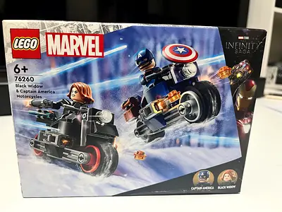 LEGO Marvel Black Widow & Captain America Motorcycles 76260