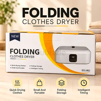Portable Folding Clothes Dryer — Compact Quick-Dry Unit (Like New)
