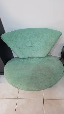 Green single sofa seater