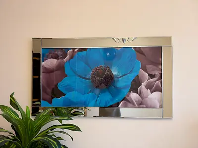 Luxury painting with glass frame