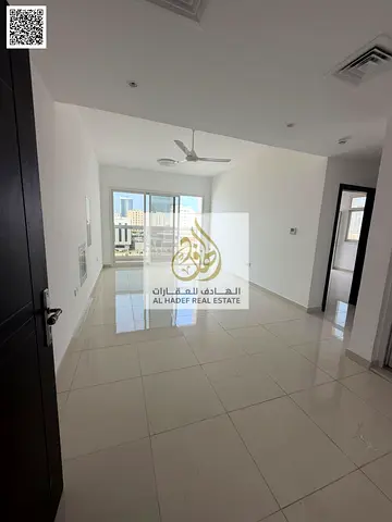 For rent: First-time occupancy in Ajman—a one-bedroom apartment with a living room, balcony, and bu