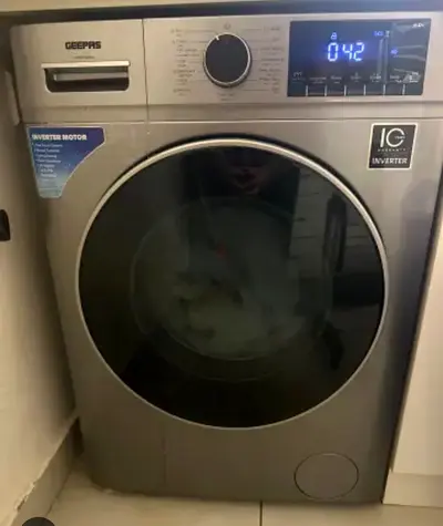 Geepas Front Load Washing Machine - 8kg Inverter, Good Condition