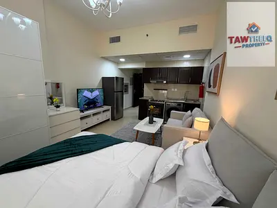 استوديو, مفروش, للايجار, مساحة واسعة, ابراج الياسمين