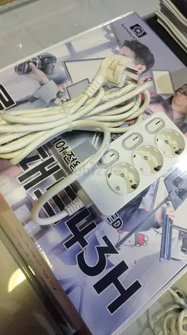 Used 3-Outlet Power Extension Lead with Surge Protector, 3m Cable