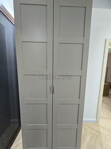 IKEA PAX-style Tall Wardrobe / Armoire - Grey, Excellent Condition