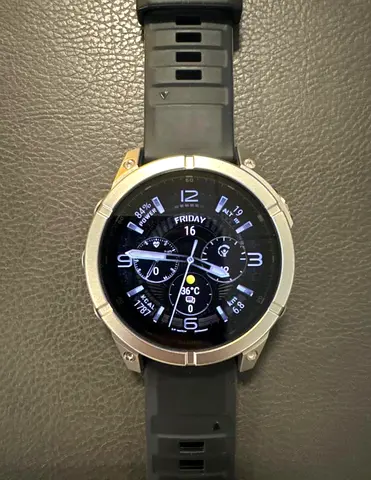 Garmin Fenix 8 e (47mm) Sapphire Titanium with Chestnut Leather Band - New
