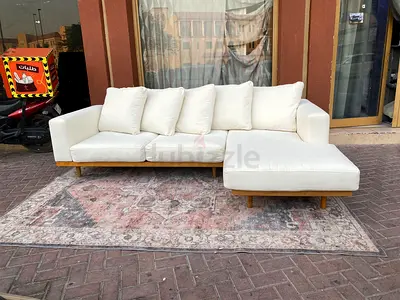Perfect Condition West Elm New Port L Shape Sofa Beige