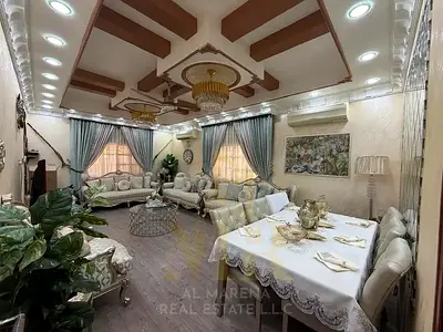 Al Rawda 1, Ajman – An upscale villa, suitable for residence or investment. Plot area: 5,000 sq. ft. The price includes electricity, water, and air co