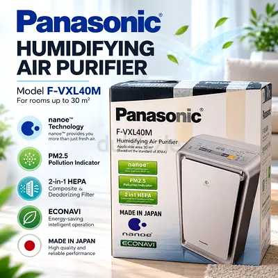 Panasonic F-VXL40M Humidifying Air Purifier (Like New, Boxed)