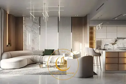 تصميم برج منحني | شقة بغرفتي نوم | مناظر وسط المدينة والمنتزه | الجداف