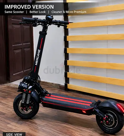 Heavy-duty Mercane-style Electric Scooter — Dual Suspension, Wide Deck