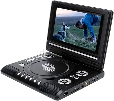 Portable DVD Player with 7.8" Swivel Screen And Remote Control