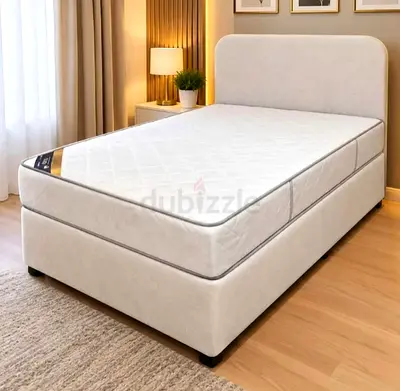 Brand new Double size 120/190 cm American base bed including Mattress Available