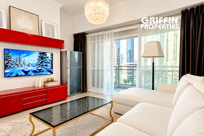 1BHK Furnished | Lake View | Big Panoramic Windows