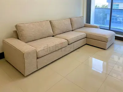 IKEA kivik L Shape Sofa Beige