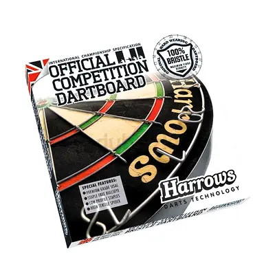HARROWS Official Competition Dartboard - Classic Dart Game Board for Home, Clubs - Brand New