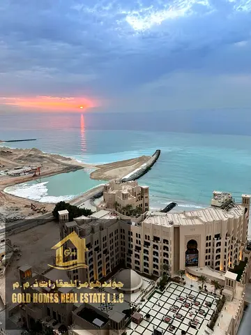 🔥 عرض مميز | شقة مفروشة (غرفة وصالة) بإطلالة بحرية كاملة | أبراج الاتحاد، كورنيش عجمان | شامل جميع الفواتير