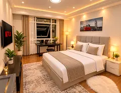 Luxury master room in dubai Marina