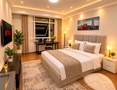 Luxury master room in dubai Marina