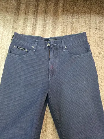 Men's dark blue casual jeans - size 34
