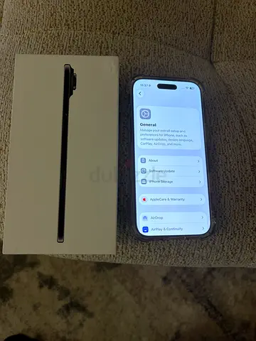 Apple iPhone 17 Air 256gb Black Esim TDRA used in excellent condition 2800 Dhs.