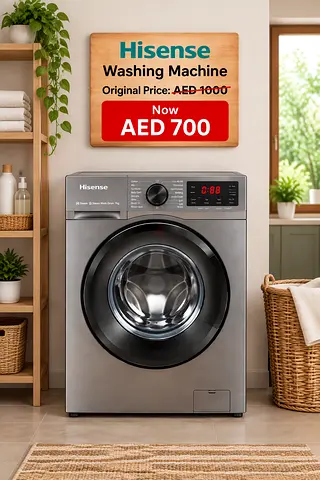 Hisense Front Load Washing Machine - Great Condition. 1 year old