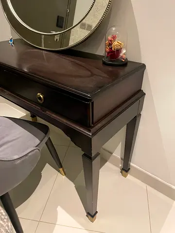 New Mirror and antique dresser with two drawers