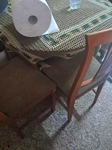 Wooden dining table with3chairs — used, good condition