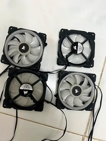 Corsair RGB 120mm fan lot of 4 pcs
