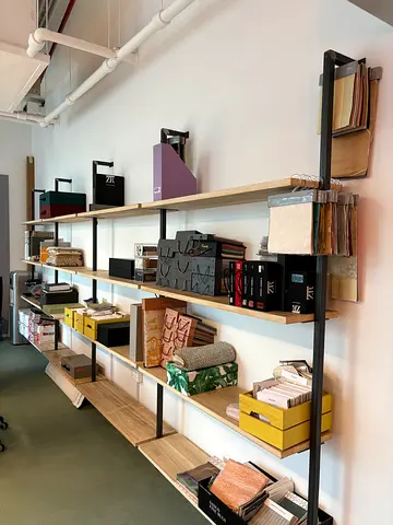 Italian steel & wood bookshelf, 16 shelves (Andreini) – Dubai Design District