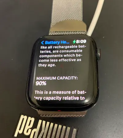 Apple Watch Stainless Steel 90% Battery Health