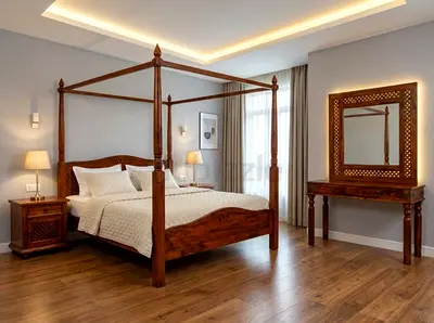 Marina solid wood bedroom set